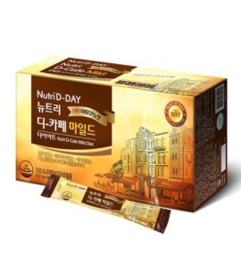 Заказать онлайн Nutri D-Day Комплект 90 стиков Мягкий диетический сладкий кофе Американо, 90*3гр Diet Nutri D-Cafe Mild Americano в KoreaSecret