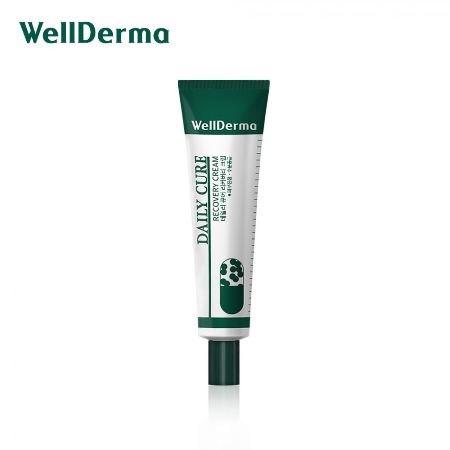 WellDerma Восстанавливающий крем для чувствительной кожи с центеллой Daily Care Recovery Cream