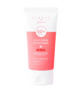 Заказать онлайн Jigott Солнцезащитный крем с коллагеном SPF 50+ PA+++ Signature Collagen Sunscreen в KoreaSecret