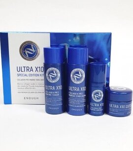 Заказать онлайн Enough Набор миниатюр с коллагеном Premium Ultra X10 Collagen Special Edition Kit в KoreaSecret