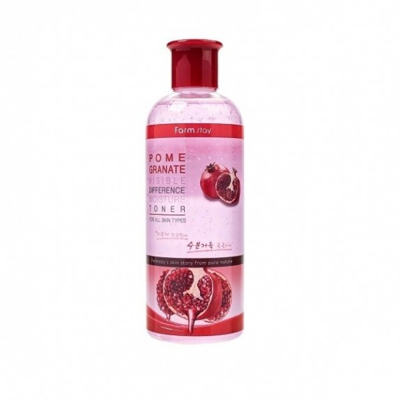 Заказать онлайн FarmStay Увлажняющий тонер с экстрактом граната Visible Differerce Moisture Toner Pomegranate в KoreaSecret