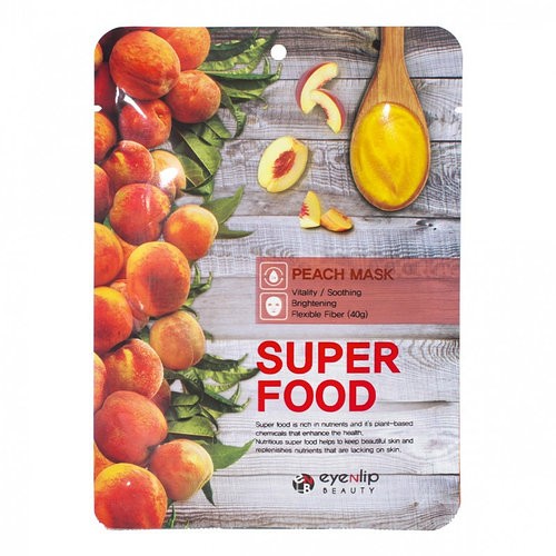 Заказать онлайн Eyenlip Маска-салфетка с экстрактом персика Super Food Peach Mask в KoreaSecret