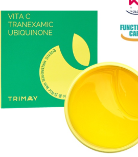 Trimay Осветляющие патчи с витамином С, транексамовой кислотой и коэнзимом Q10 (yellow) Enriched Vitabright Gel Eye Patch