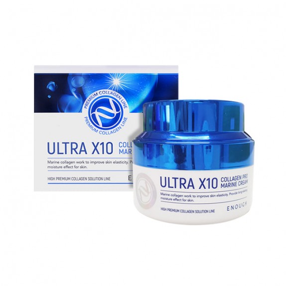 Заказать онлайн Enough Увлажняющий крем с коллагеном Ultra X10 Collagen Pro Marine Cream в KoreaSecret