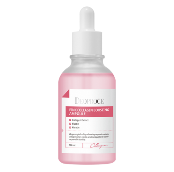 Заказать онлайн Deoproce Розовая ампула для повышения уровня коллагена Pink Collagen Boosting Ampoule в KoreaSecret