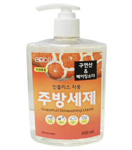 Заказать онлайн Enbliss Средство для мытья посуды с ароматом грейпфрута 500 мл в KoreaSecret