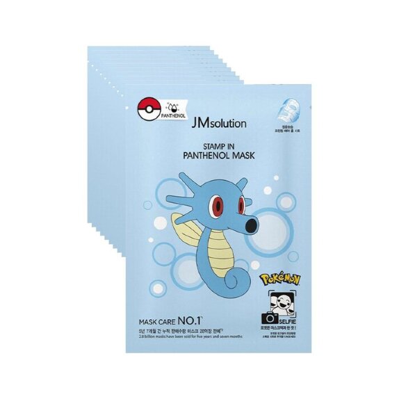 Заказать онлайн JMsolution Восстанавливающая тканевая маска-салфетка с пантенолом Stamp In Panthenol Mask Pokemon в KoreaSecret