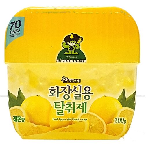 Заказать онлайн Sandokkaebi Гелевый освежитель воздуха Лимон 300г в KoreaSecret