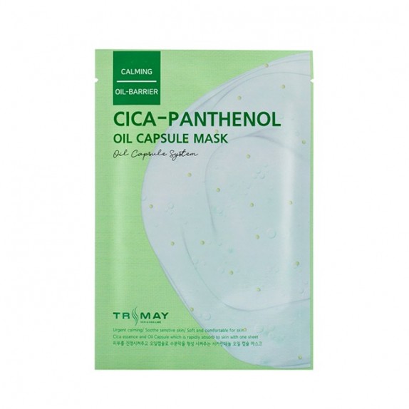 Заказать онлайн Trimay Успокаивающая маска-салфетка с экстрактом центеллы и пантенолом Cica-Panthenol Oil Capsule Mask в KoreaSecret