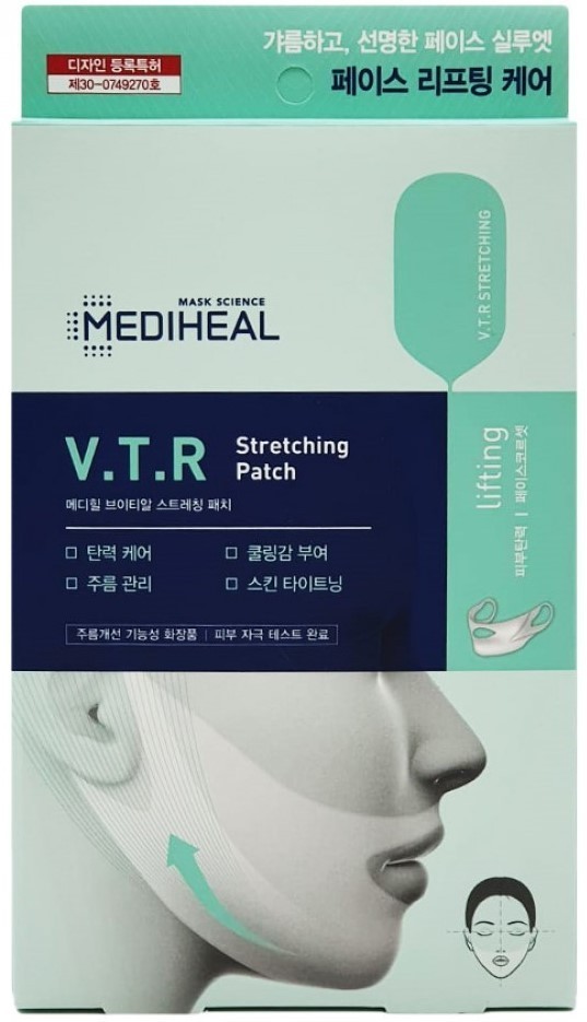 Заказать онлайн Mediheal Маска-стрейч для подтяжки контура лица V.T.R Stretching Patch в KoreaSecret