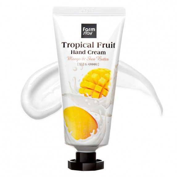 Заказать онлайн Farmstay Питательный крем для рук с маслом ши и манго Tropical Fruit Hand Cream Mango в KoreaSecret