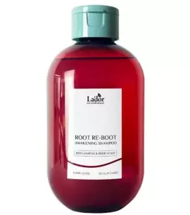 Заказать онлайн Lador Шампунь для роста волос с женьшенем и пивными дрожжами Root Re-Boot Awakening Shampo Red Ginseng & Beer Yeast в KoreaSecret