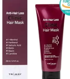 Заказать онлайн Trimay Безсульфатная питательная маска против выпадения волос Anti-Hair Loss Clinic Hair Mask в KoreaSecret