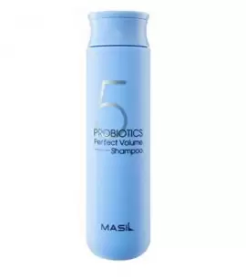 Заказать онлайн Masil Шампунь для объема волос с пробиотиками 300мл 5 Probiotics Perfect Volume Shampoo в KoreaSecret