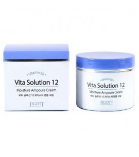 Заказать онлайн Jigott Увлажняющий ампульный крем для лица Vita Solution 12 Moisture Ampoule Cream в KoreaSecret