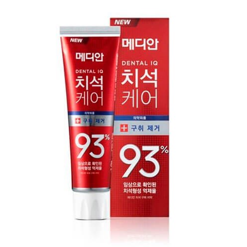 Заказать онлайн Median Освежающая зубная паста с цеолитом красная Median Dental IQ 93%  Red в KoreaSecret