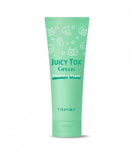 Заказать онлайн Trimay Очищающая пенка на основе зеленого комплекса  Juicy Tox Green Cleansing Foam в KoreaSecret
