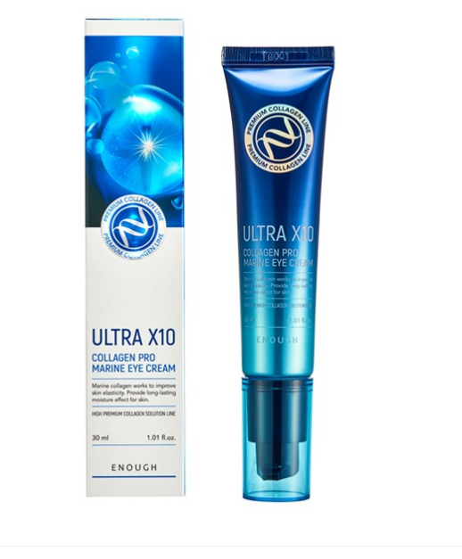 Заказать онлайн Enough Омолаживающий крем для век с коллагеном  Premium Ultra X10 Collagen Pro Marine Eye Cream в KoreaSecret