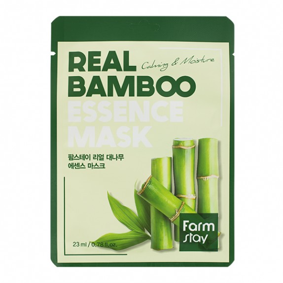 Заказать онлайн Farmstay Маска-салфетка с экстрактом бамбука Real Bamboo Essence Mask в KoreaSecret