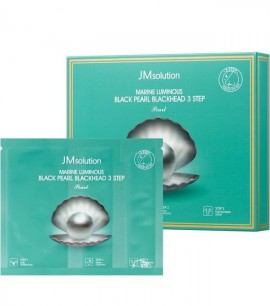 Заказать онлайн JMsolution Трехступенчатая маска от черных точек Marine Luminous Black Pearl Blackhead 3 Step Pearl в KoreaSecret