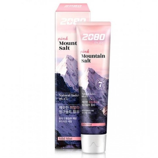 Заказать онлайн Aekyung Зубная паста с розовой гималайской солью 2080 Pure Crystal Mountain Salt Toothpaste в KoreaSecret