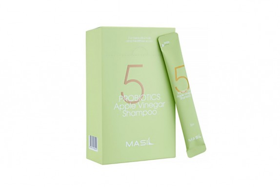 Заказать онлайн Masil Шампунь для восстановления pH-баланса с яблочным уксусом (пробник) 5 Probiotics Apple Vinegar Shampoo в KoreaSecret