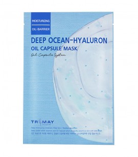 Заказать онлайн Trimay Глубокоувлажняющая маска-салфетка с гиалуроновой кислотой Deep Ocean-Hyaluron Oil Capsule Mask в KoreaSecret