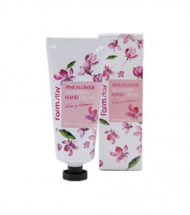Заказать онлайн Farmstay Крем для рук c экстрактом цветов сакурыPink Flower Blooming Hand Cream Cherry Blossom в KoreaSecret