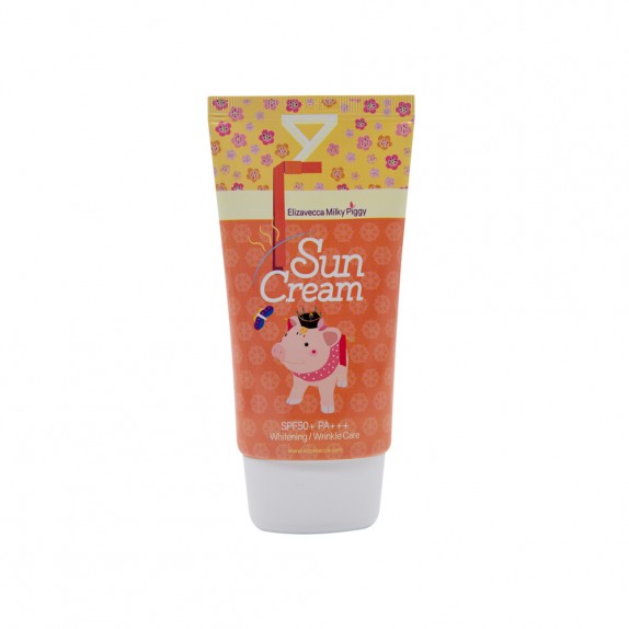 Заказать онлайн Elizavecca Солнцезащитный крем с коллагеном  Milky Piggy Sun Cream SPF50+ в KoreaSecret