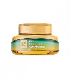 Заказать онлайн FarmStay Питательный крем с золотом и коллагеном Gold Collagen Nourishing Cream в KoreaSecret