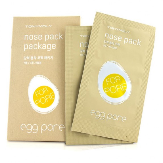 Заказать онлайн TM Очищающие полоски для носа EGG PORE nose pack package в KoreaSecret