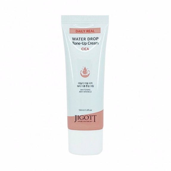 Заказать онлайн Jigott Увлажняющий крем с экстрактом центеллы Daily Real Cica Water Drop Tone Up Cream в KoreaSecret