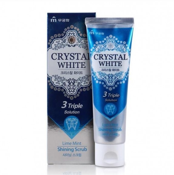 Заказать онлайн Mukunghwa Отбеливающая зубная паста с ароматом лайма и мяты Crystal White в KoreaSecret