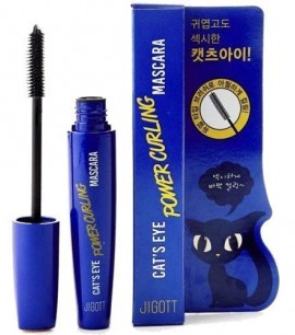 Заказать онлайн Jigott Подкручивающая тушь для ресниц Cat's Eye Power Curling Mascara в KoreaSecret