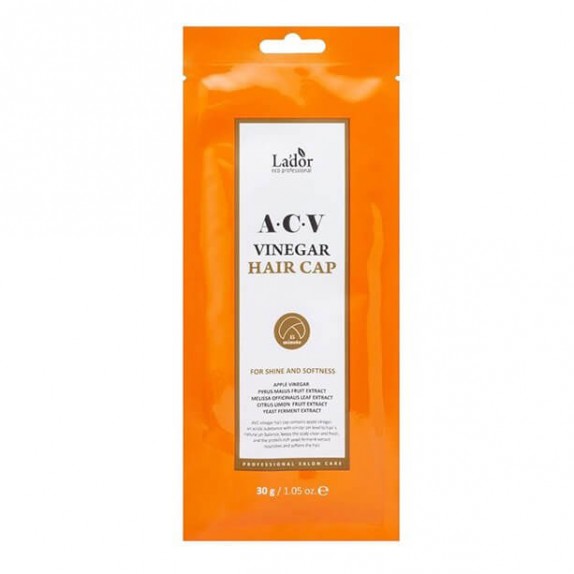 Заказать онлайн Lador Маска-шапочка для волос с яблочным уксусом ACV Vinegar Hair Cap в KoreaSecret