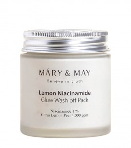 Заказать онлайн Mary&May Глиняная маска для сияния кожи Lemon Niacinamide Glow Wash Off Pack в KoreaSecret