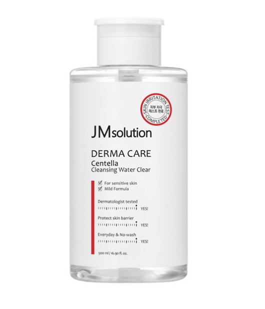 Заказать онлайн JMsolution Очищающая вода с центеллой Derma Care Centella Cleansing Water-Clear в KoreaSecret