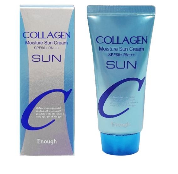 Заказать онлайн Enough Увлажняющий солнцезащитный крем с коллагеном Collagen Moisture Sun Cream SPF50+ в KoreaSecret