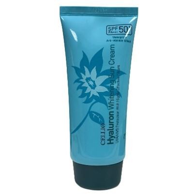 Заказать онлайн Cellio Cолнцезащитный крем с гиалуроновой кислотой Hyaluron Whitening Sun Cream SPF 50+PA+++ в KoreaSecret