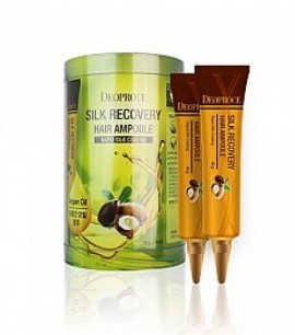 Заказать онлайн Deoproce Ампула с аргановым маслом для восстановления волос Silk Recovery Hair Ampoule в KoreaSecret
