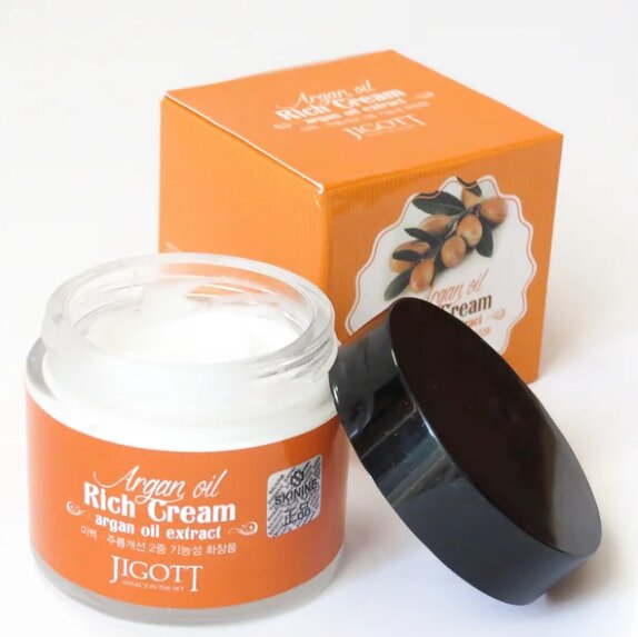 Заказать онлайн Jigott Питательный крем с аргановым маслом Argan Oil в KoreaSecret