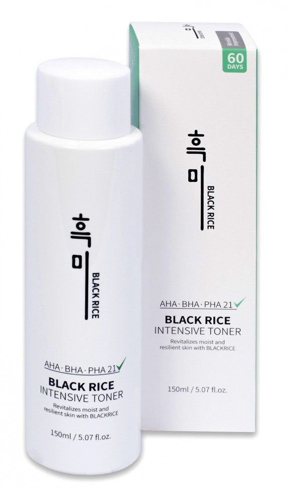 Заказать онлайн Black Rice Кислотный очищающий тонер для проблемной кожи Intensive Toner . в KoreaSecret