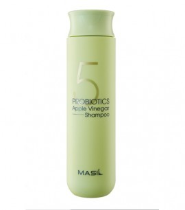 Заказать онлайн Masil Шампунь для восстановления pH-баланса с яблочным уксусом 5 Probiotics Apple Vinegar Shampoo в KoreaSecret