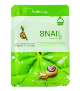 Заказать онлайн Farmstay Маска-салфетка с улиткой Visible Difference Mask Sheet Snail в KoreaSecret
