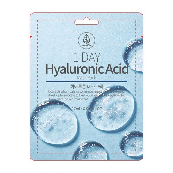 Заказать онлайн Med:B  Маска-салфетка с Гиалуроновой кислотой Mask Pack Hyaluronic Acid в KoreaSecret