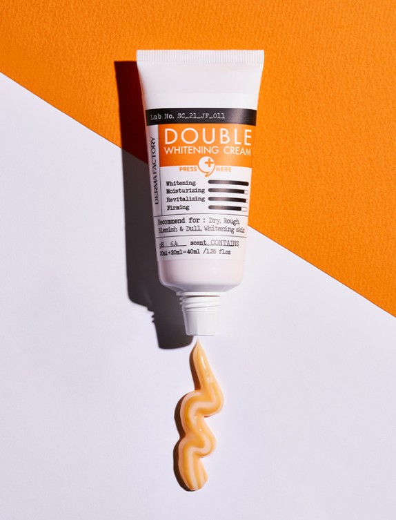 Заказать онлайн Derma Factory Осветляющий крем с двойной формулой с экстрактом облепихи Double Whitening Cream в KoreaSecret