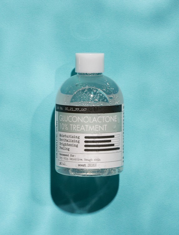 Заказать онлайн Derma Factory Отшелушивающий тонер с PHA кислотой Gluconolactone 10% Treatment в KoreaSecret