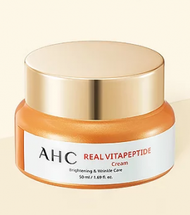 Заказать онлайн AHC Омолаживающий крем для лица с пептидами и витаминами Real Vita Peptide Cream в KoreaSecret