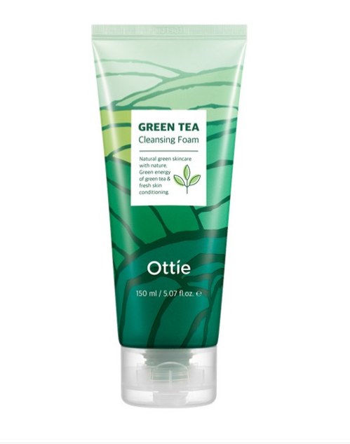 Заказать онлайн Ottie Пенка для умывания с экстрактом зелёного чая Green Tea Cleansing Foam в KoreaSecret