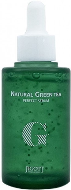 Заказать онлайн Jigott Увлажняющая сыворотка с зелёным чаем Natural Green Tea Perfect Serum в KoreaSecret